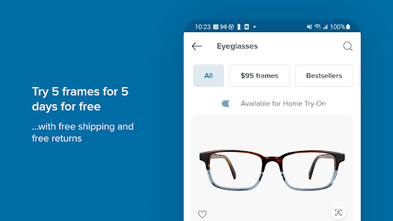 Warby Parker Screenshot