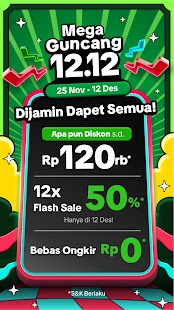 Tokopedia Mega Guncang 12.12 Screenshot