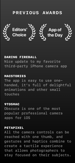 ‎Obscura — Pro Camera Screenshot