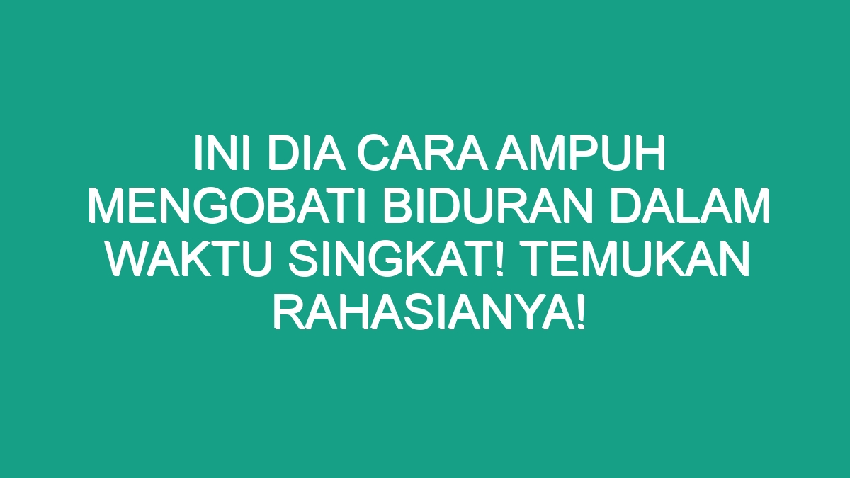 Ini Dia Cara Ampuh Mengobati Biduran Dalam Waktu Singkat Temukan Rahasianya Geograf