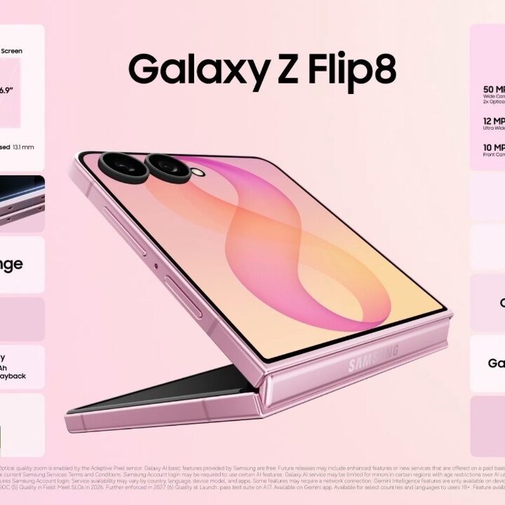 Samsung Galaxy Z Flip8 Hadir Dengan Desain Yang Disempurnakan dan Fitur AI Canggih