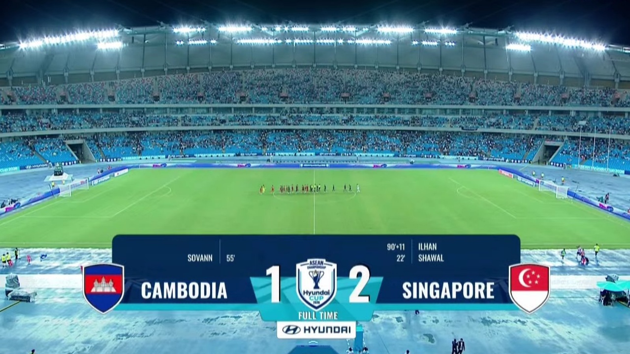 Hasil Piala AFF 2026: Singapura Raih Tiga Poin Perdana Usai Taklukkan Kamboja 2-1
