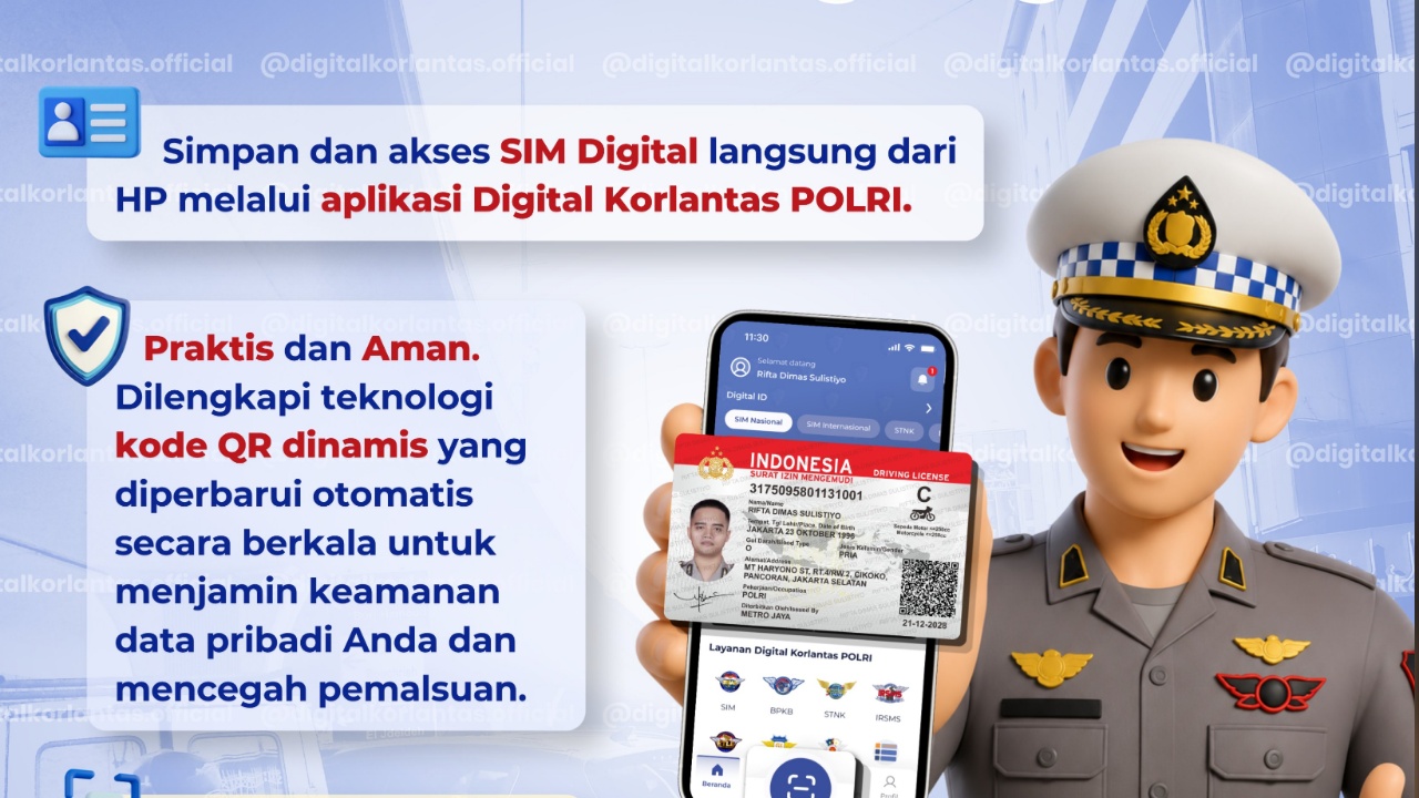 Aplikasi SIM Digital Korlantas Polri