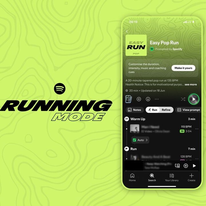 Spotify Hadirkan ‘Running Mode’ untuk Pengalaman Lari yang Lebih Semangat