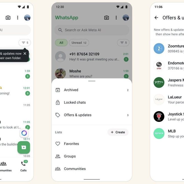 WhatsApp Uji Coba Folder Khusus untuk Pesan Bisnis Besar